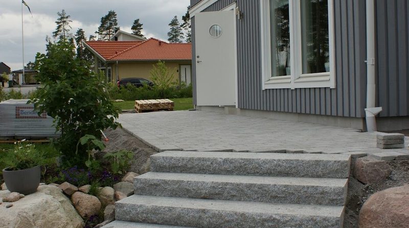 Betongtrappa ute